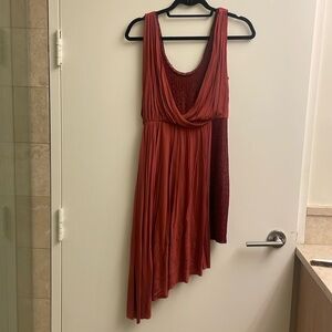 Free people asymmetric metallic dress